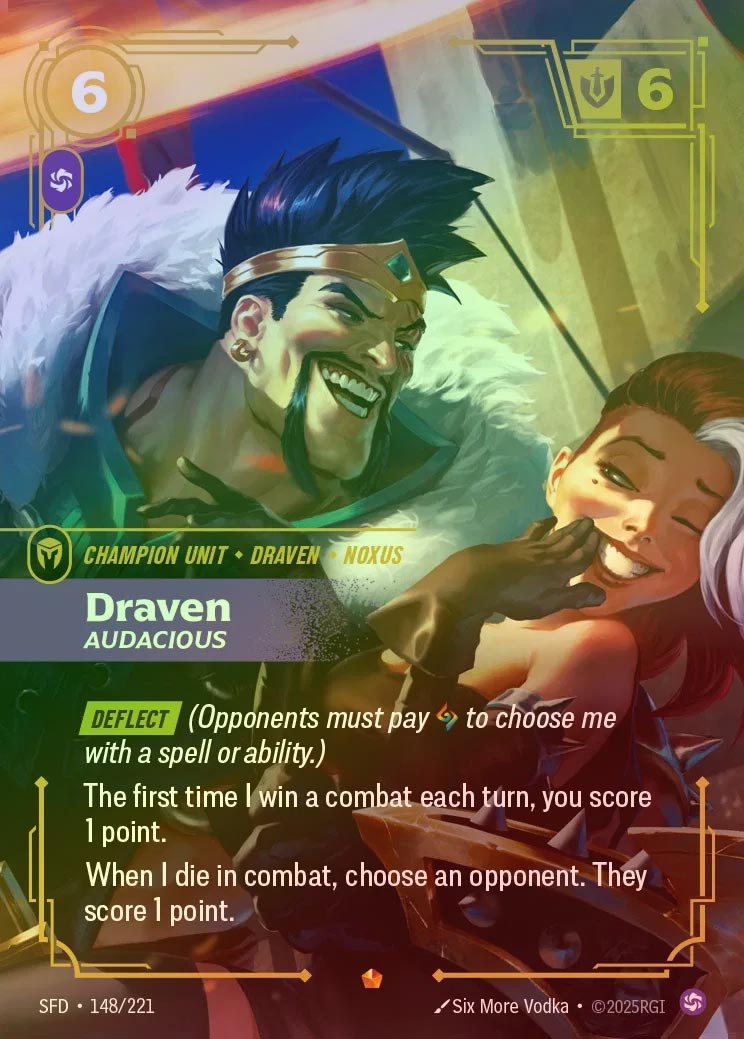 【FOIL】[Chaos] Draven, Audacious [SFD-148-E]
