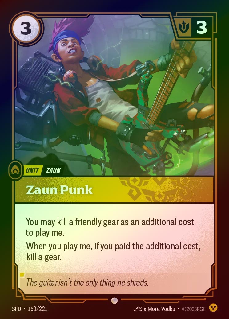 【FOIL】[Order] Zaun Punk [SFD-160-C]