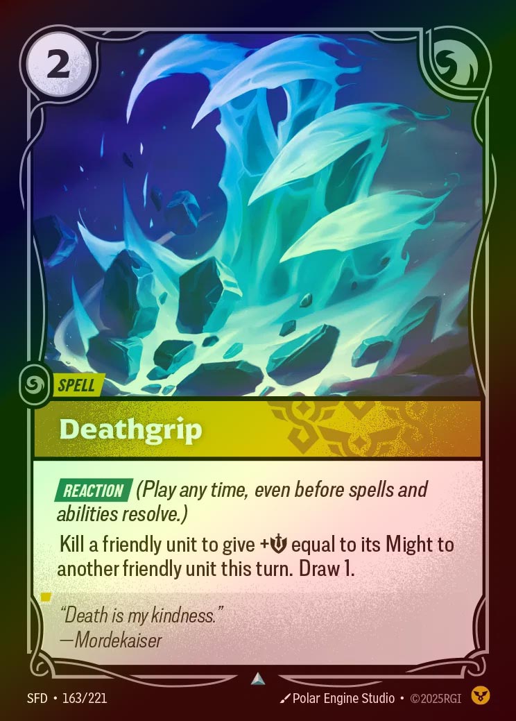 【FOIL】[Order] Deathgrip [SFD-163-U]