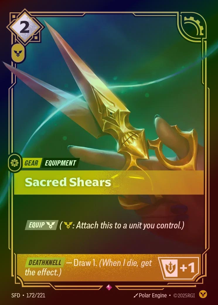 【FOIL】[Order] Sacred Shears [SFD-172-R]
