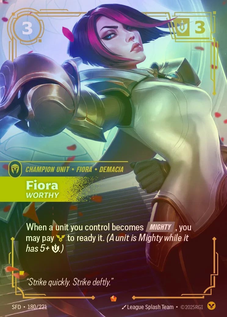【FOIL】[Order] Fiora, Worthy [SFD-180-E]