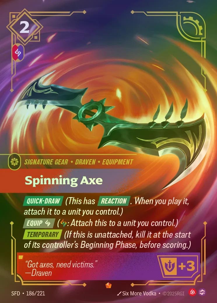 【FOIL】[Fury Chaos] Spining Axe [SFD-186-E]