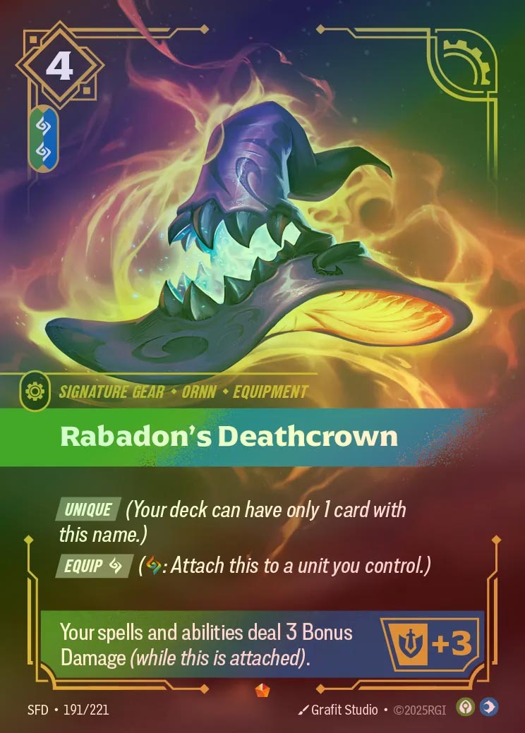 【FOIL】[Calm Mind] Rabadon's Deathcrown [SFD-191-E]