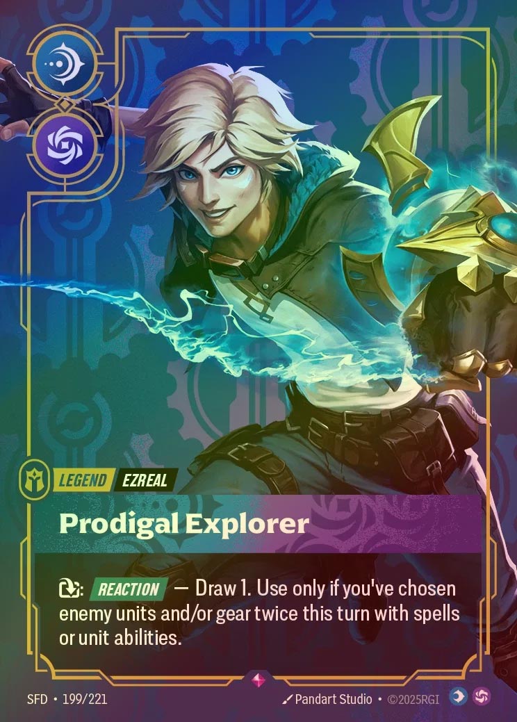 【FOIL】[Mind Chaos] Ezreal, Prodigal Explorer [SFD-199-R]
