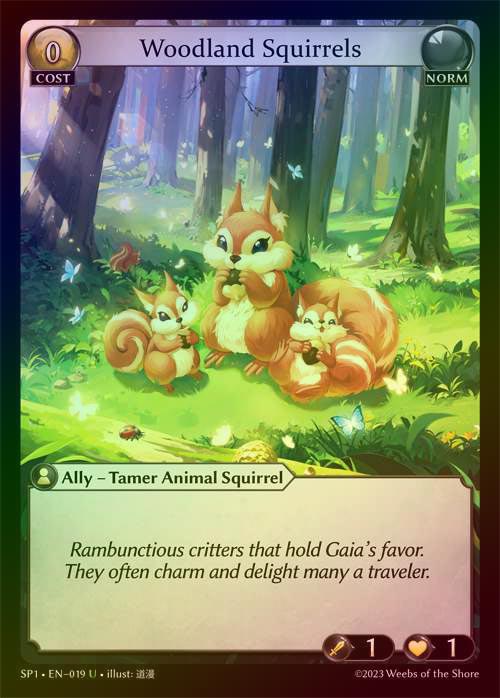 【FOIL】[Norm] Woodland Squirrels [SP1_019-U]