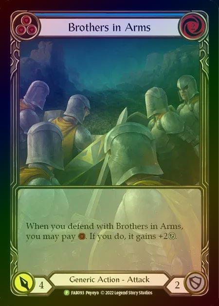 【RF】[Generic] Brothers in Arms (blue) [FAB093] (Promo) Rainbow Foil