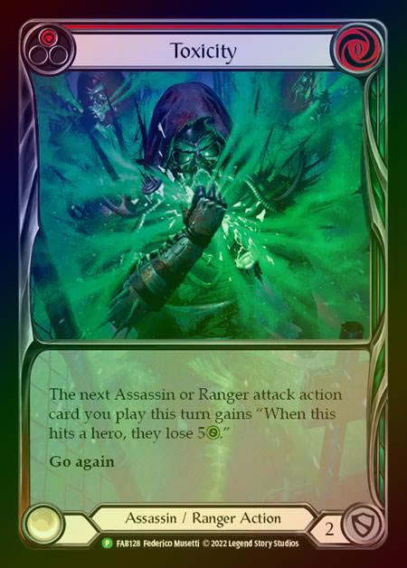 【RF】[Assassin Ranger] Toxicity (red) [FAB128] (Promo) Rainbow Foil