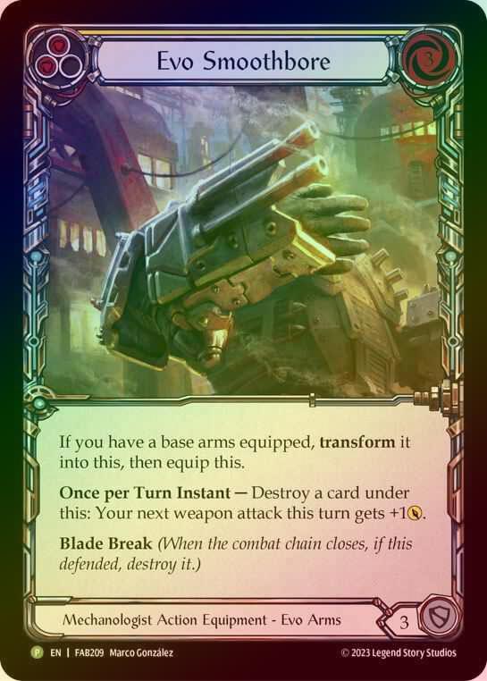 【RF】[Mechanologist] Evo Smoothbore [FAB209] (Promo) Rainbow Foil