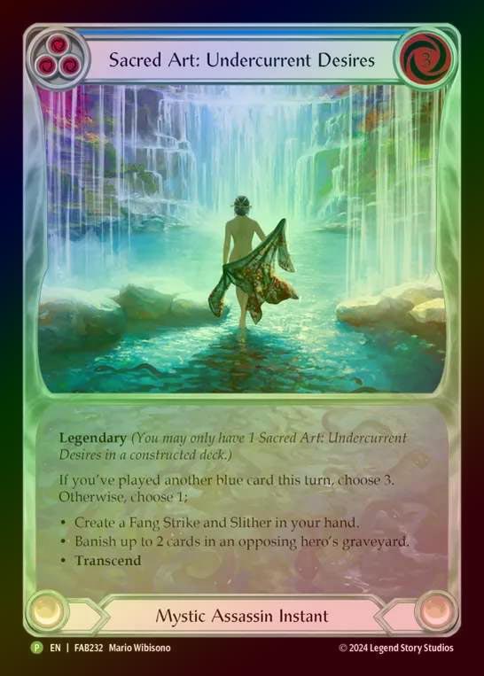 【RF】[Mystic Assassin] Sacred Art: Undercurrent Desires // Inner Chi (Extended Art) [FAB232-P]