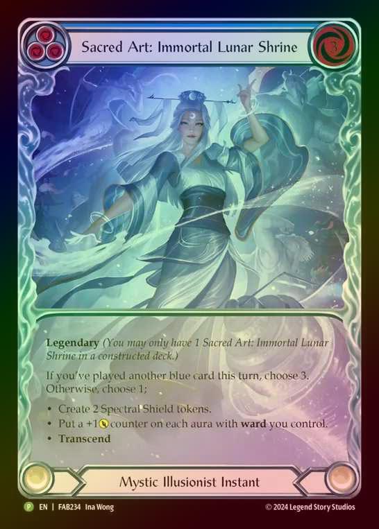 【RF】[Mystic Illusionist] Sacred Art: Immortal Lunar Shrine // Inner Chi (Extended Art) [FAB234-P]