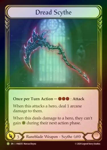 【GF】[Runeblade] Dread Scythe [FAB255-P]
