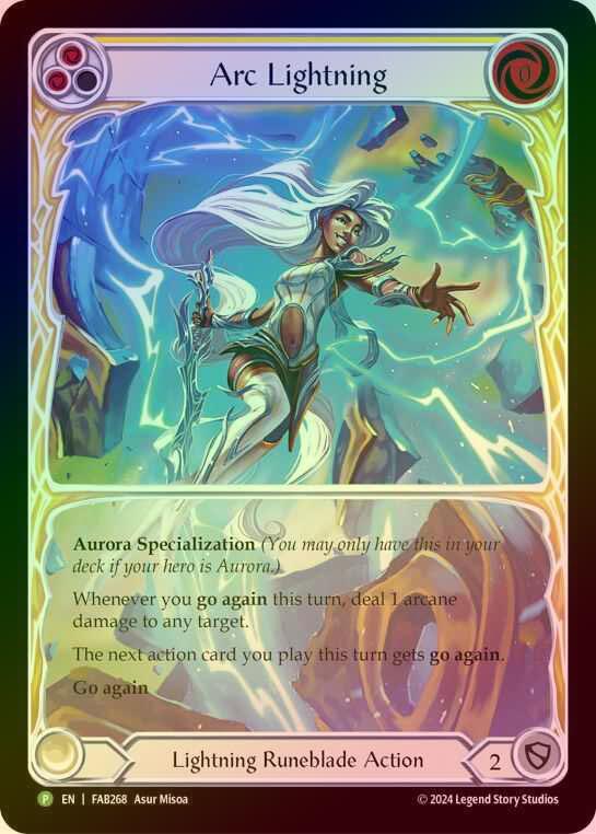 【RF】[Lightning Runeblade] Arc Lightning (Extended Art) [FAB268-P]