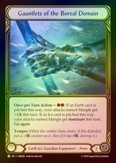 【GF】[Earth Ice Guardian] Goutlets of the Boreal Domain [FAB289-P]