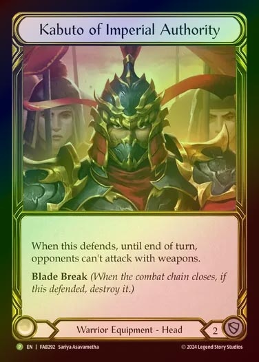 【GF】[Warrior] Imperial Kabuto [FAB292-P]
