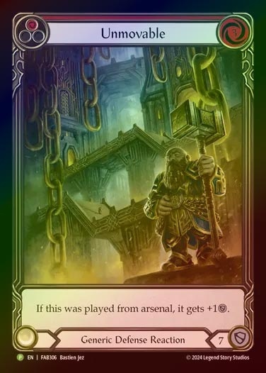 【RF】[Generic] Unmovable (Extended Art)(red) [FAB306-P]