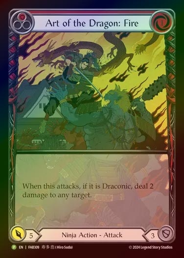 【RF】[Ninja] Art of the Dragon: Fire (Extended Art) [FAB309-P]