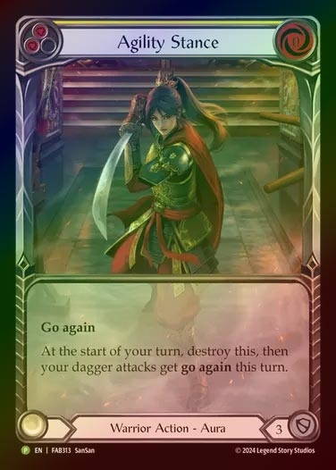 【RF】[Warrior] Agility Stance (Extended Art) [FAB313-P]