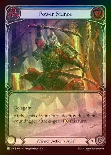 【RF】[Warrior] Power Stance (Extended Art) [FAB314-P]