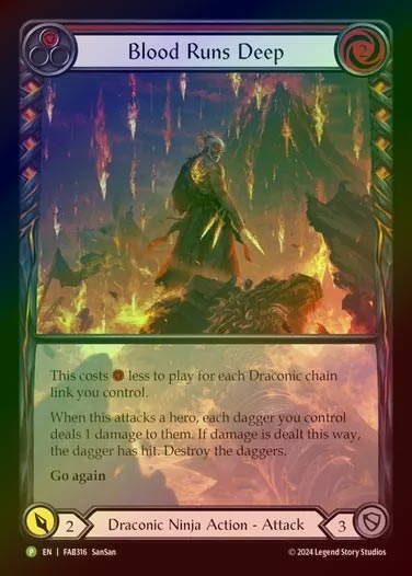 【RF】[Draconic Ninja] Blood Runs Deep (Extended Art) [FAB316-P]