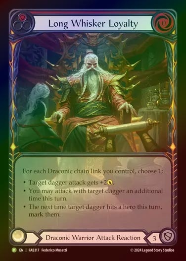 【RF】[Draconic Warrior] Long Whisker Loyalty (Extended Art) [FAB317-P]