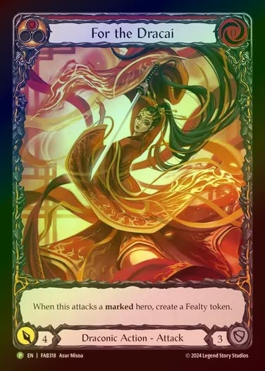 【RF】[Draconic] For the Dracai (Extended Art) [FAB318-P]