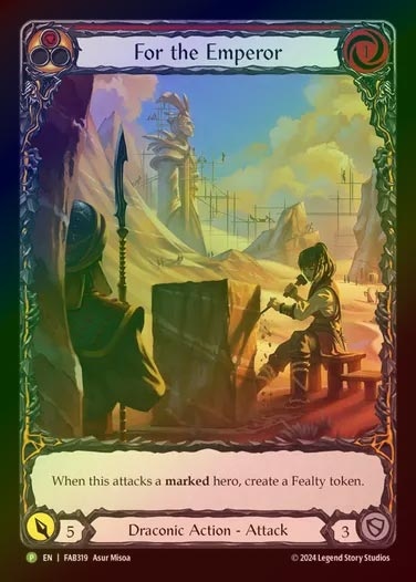 【RF】[Draconic] For the Emperor (Extended Art) [FAB319-P]