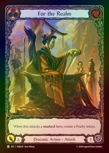 【RF】[Draconic] For the Realm (Extended Art) [FAB320-P]