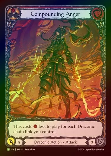 【RF】[Draconic] Compounding Anger (Extended Art) [FAB321-P]