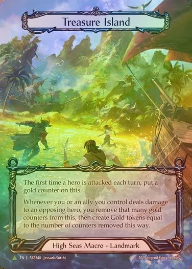 【CF】[High Seas Macro] Treasure Island (Extended Art) [FAB340-P]