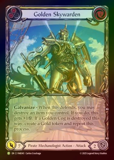 【RF】[Pirate Mechanologist] Golden Skywarden (Extended Art) [FAB343-P]