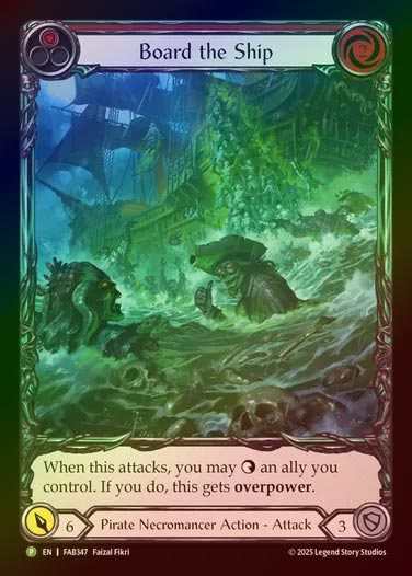 【RF】[Pirate Necromancer] Board the Ship (Extended Art) (red) [FAB347-P]