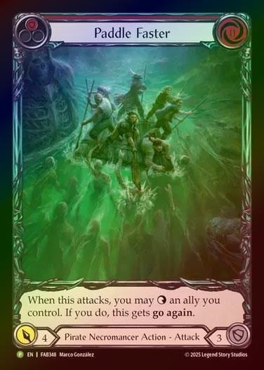 【RF】[Pirate Necromancer] Paddle Faster (Extended Art) (red) [FAB348-P]