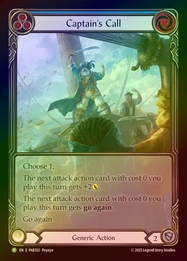 【RF】[Generic] Captain's Call (Extended Art)(blue) [FAB352-P]