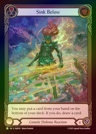 【RF】[Generic] Sink Below (Alternate Art)  [FAB359-P]