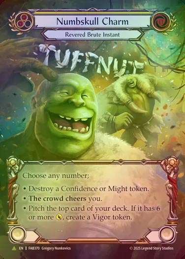 【CF】[Revered Brute] Numbskull Charm (Extended Art)  [FAB370-P]