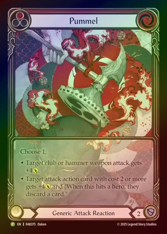 【RF】[Generic] Pummel (Extended Art)(red) [FAB375-P]