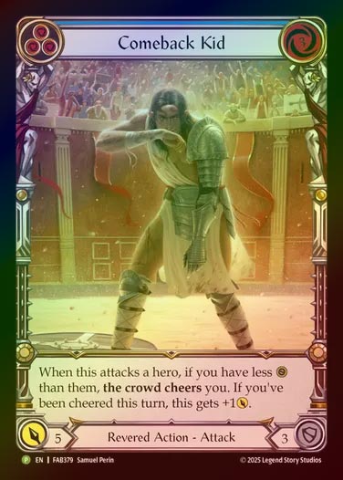 【RF】[Revered] Comeback Kid(blue) (Extended Art)  [FAB379-P]