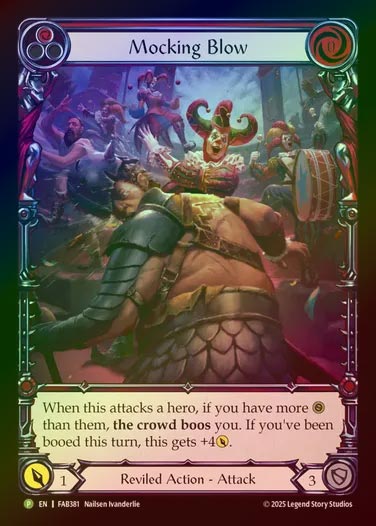 【RF】[Reviled] Mocking Blow(red) (Extended Art)  [FAB381-P]