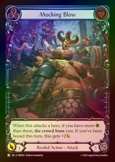 【RF】[Reviled] Mocking Blow(blue) (Extended Art)  [FAB383-P]