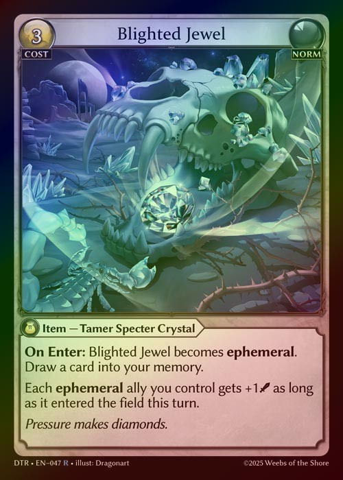 【FOIL】[Norm] Blighted Jewel [DTR047-R]