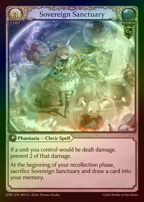 【FOIL】[Norm] Sovereign Sanctuary [DTR093-R]