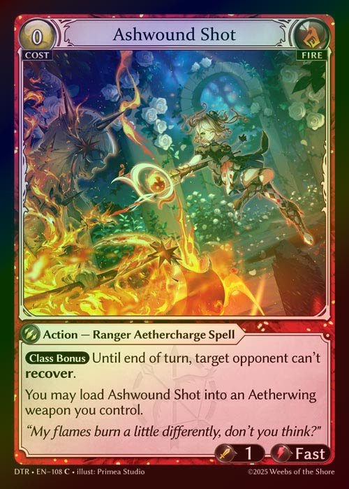 【FOIL】[Fire] Ashwound Shot [DTR108-C]