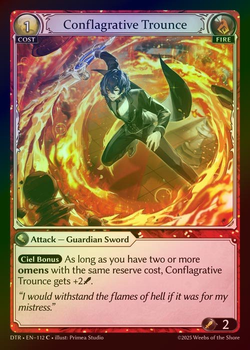 【FOIL】[Fire] Conflagrative Trounce [DTR112-C]