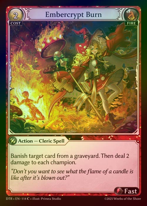 【FOIL】[Fire] Embercrypt Burn [DTR114-C]