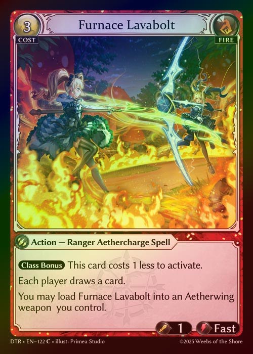 【FOIL】[Fire] Furnace Lavabolt [DTR122-C]
