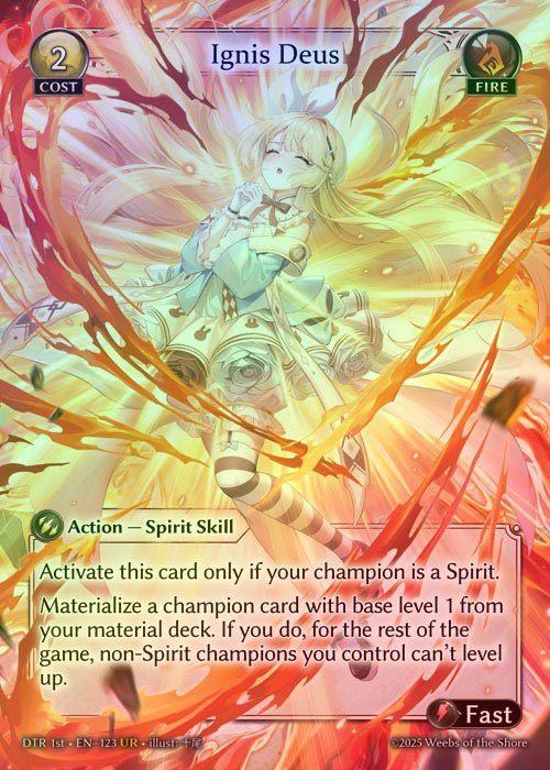 【FOIL】[Fire] Ignis Deus [DTR123-UR]