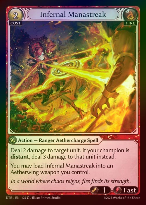 【FOIL】[Fire] Infernal Manastreak [DTR125-C]