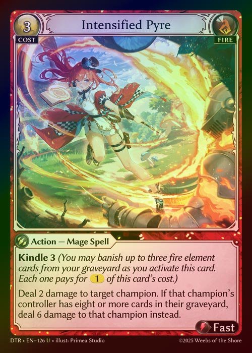 【FOIL】[Fire] Intensified Pyre [DTR126-U]