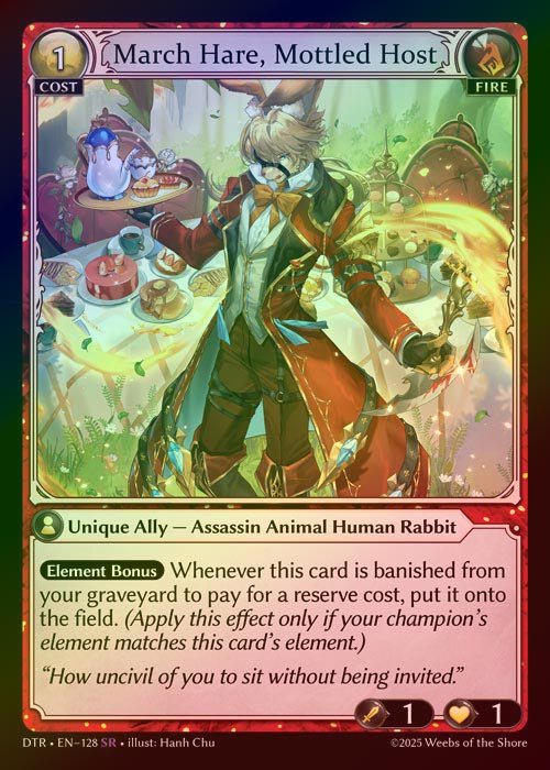 【FOIL】[Fire] March Hare, Mottled Host [DTR128-SR]
