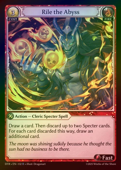 【FOIL】[Fire] Rile the Abyss [DTR132-R]